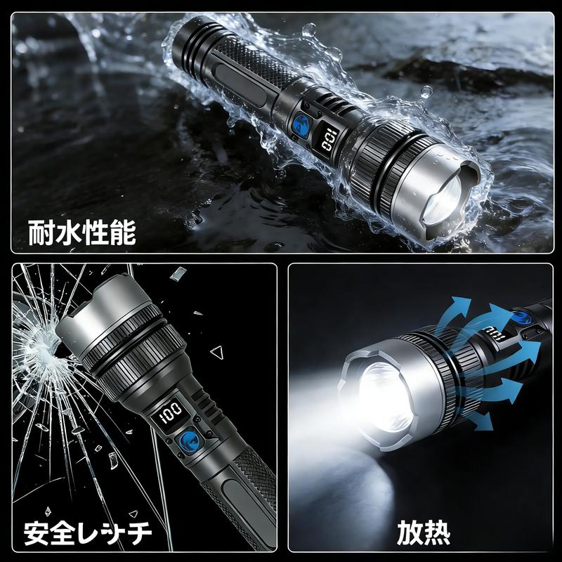 HikariForce™｜遠距離照射対応モバイルバッテリー機能付きライト