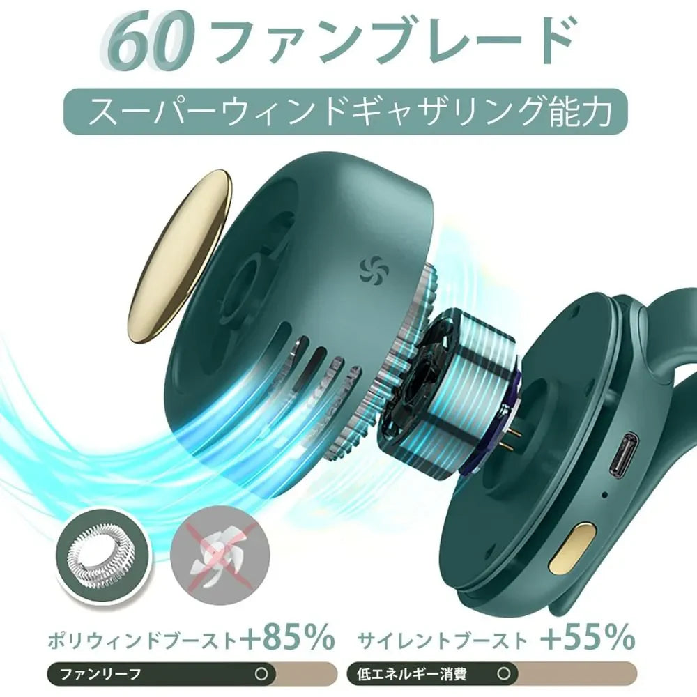 楽ミニ扇風™・クリップ式｜360度風向調節